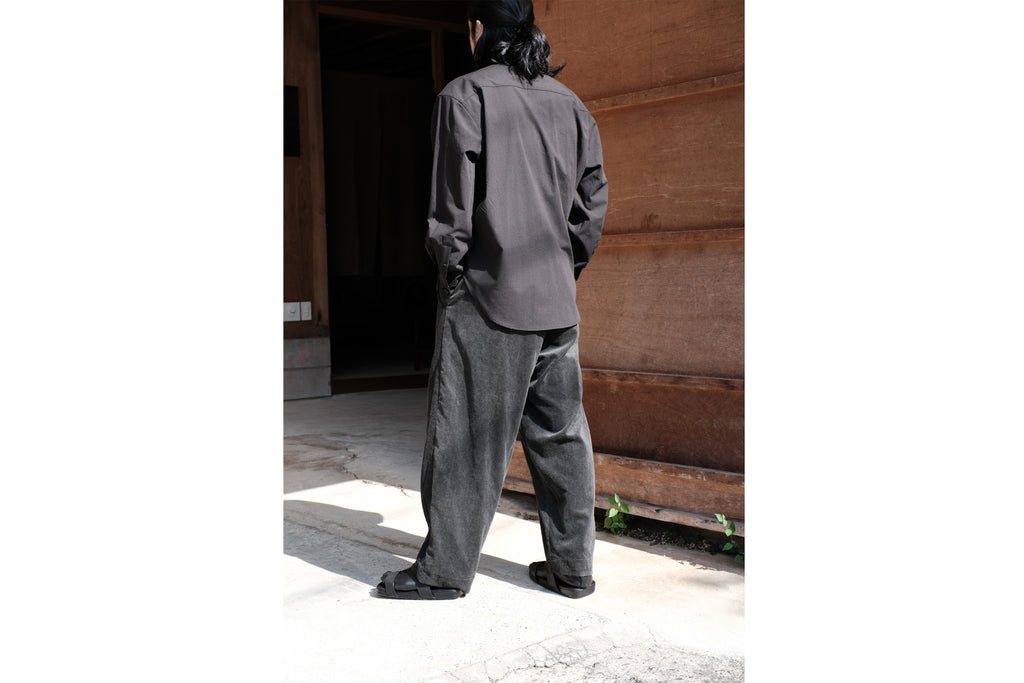 evan kinori　Big Shirt Two Worsted Wool Check