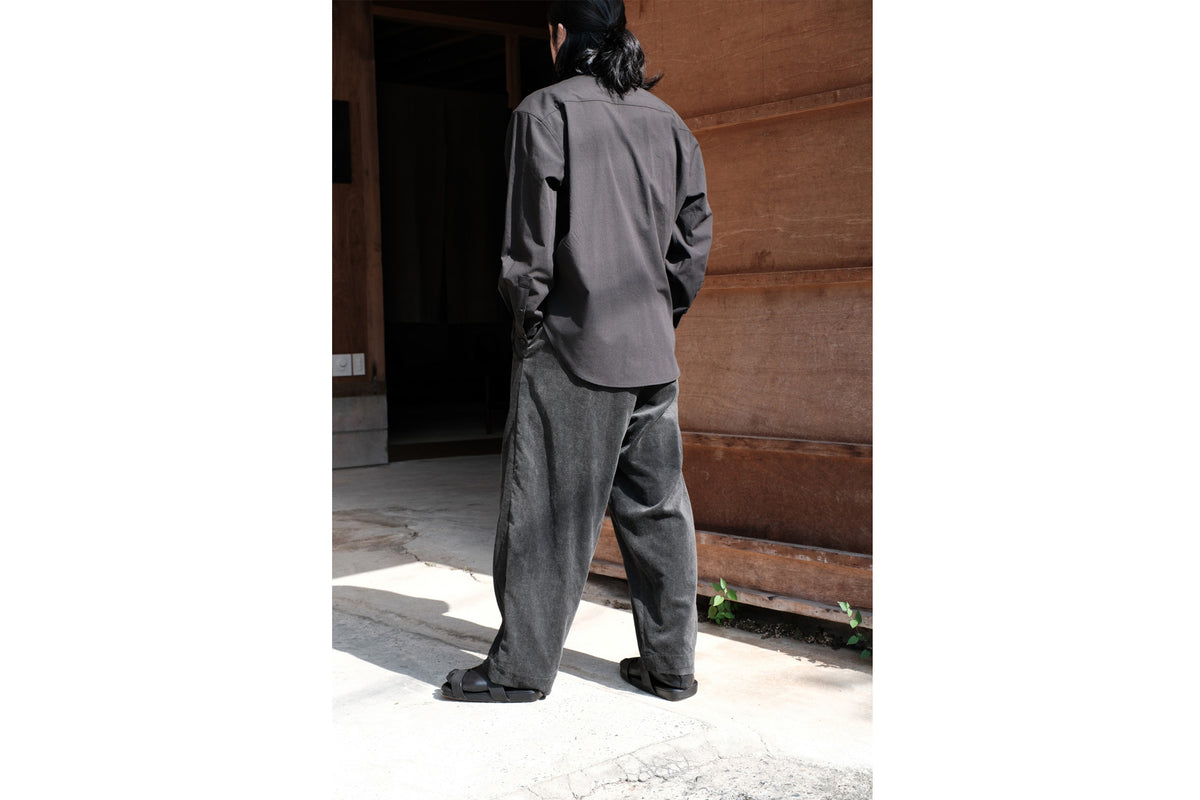 evan kinori　Big Shirt Two Worsted Wool Check