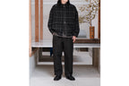 evan kinori　Single Pleat Pant Wool Linen Herring Bone