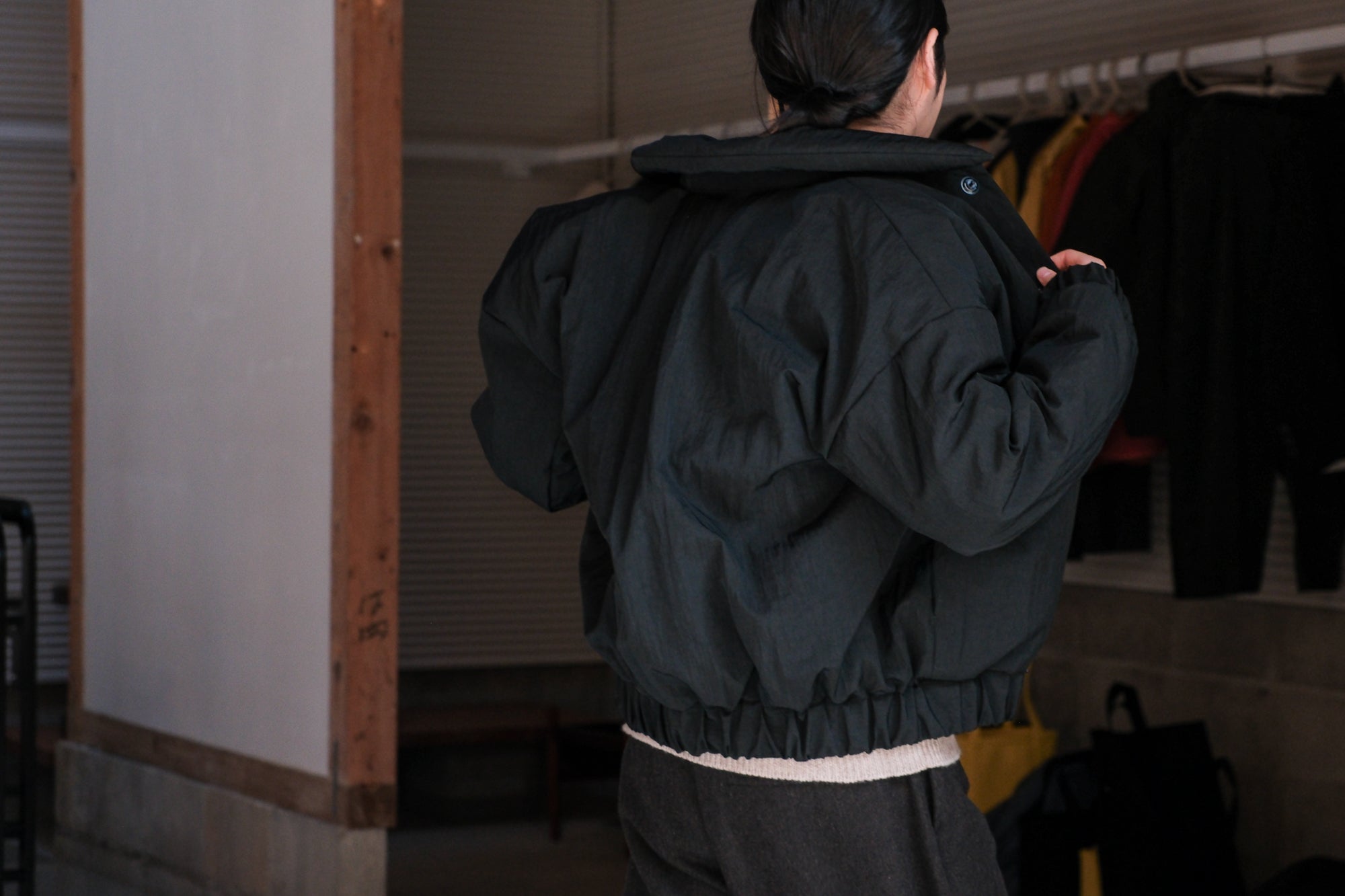 MAN-TLE DOWN BLOUSON R0D3 Black Nylon – 履物関づか 岩倉AA Online Store