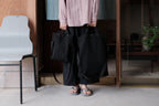 MAN-TLE　R0B1 " MINI TOTE" BLACK NYLON