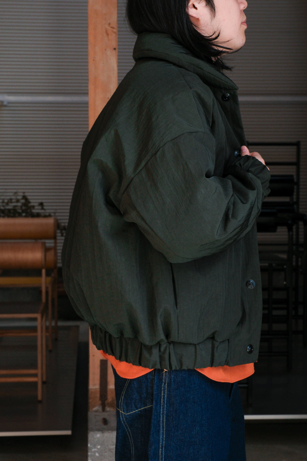 MAN-TLE　R21S8 "Weather Shirt PK" Rust Wool