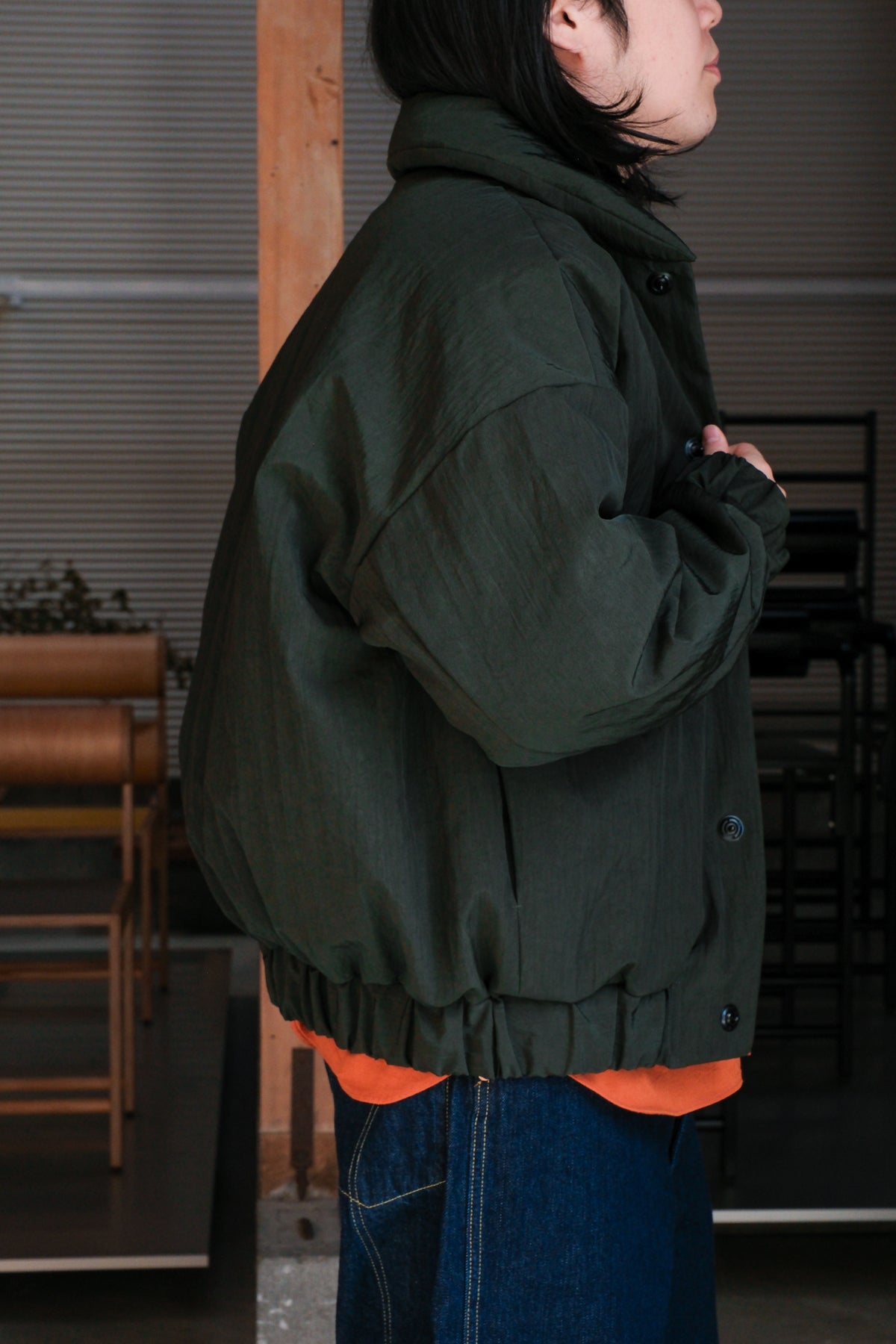MAN-TLE　R21S8 "Weather Shirt PK" Rust Wool