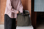 MAN-TLE　R20B1 "Multi Handle Tote" Pacific Wax