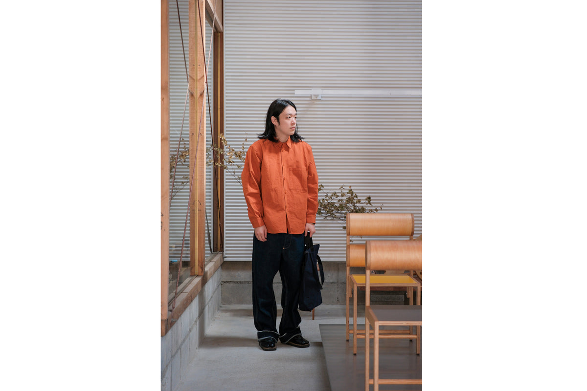 MAN-TLE　R21S8 "Weather Shirt PK" Rust Wool