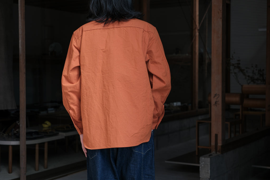 MAN-TLE　R21S8 "Weather Shirt PK" Rust Wool