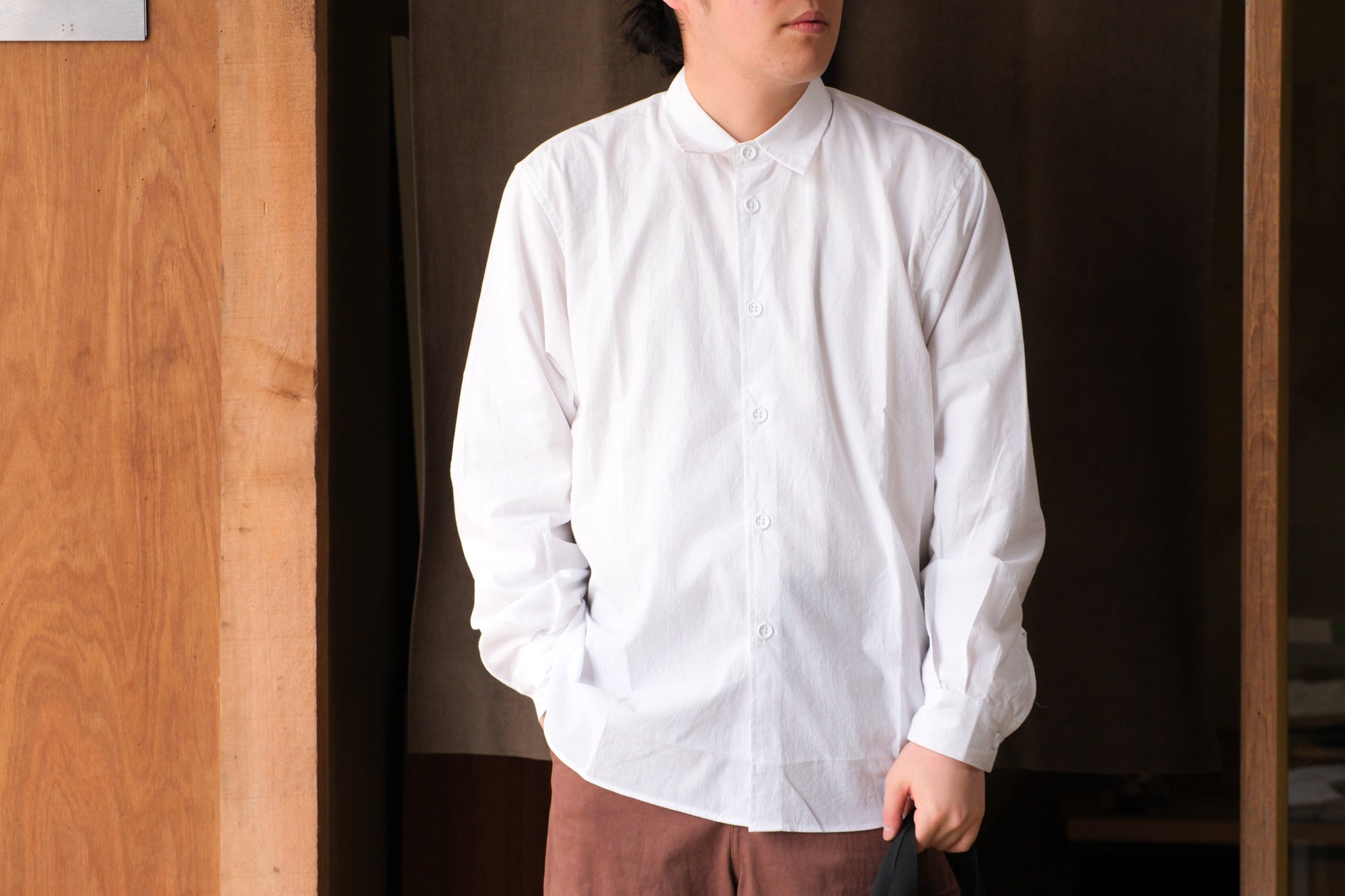 MAN-TLE R0S8 "Weather Shirt" Double White Cordlane