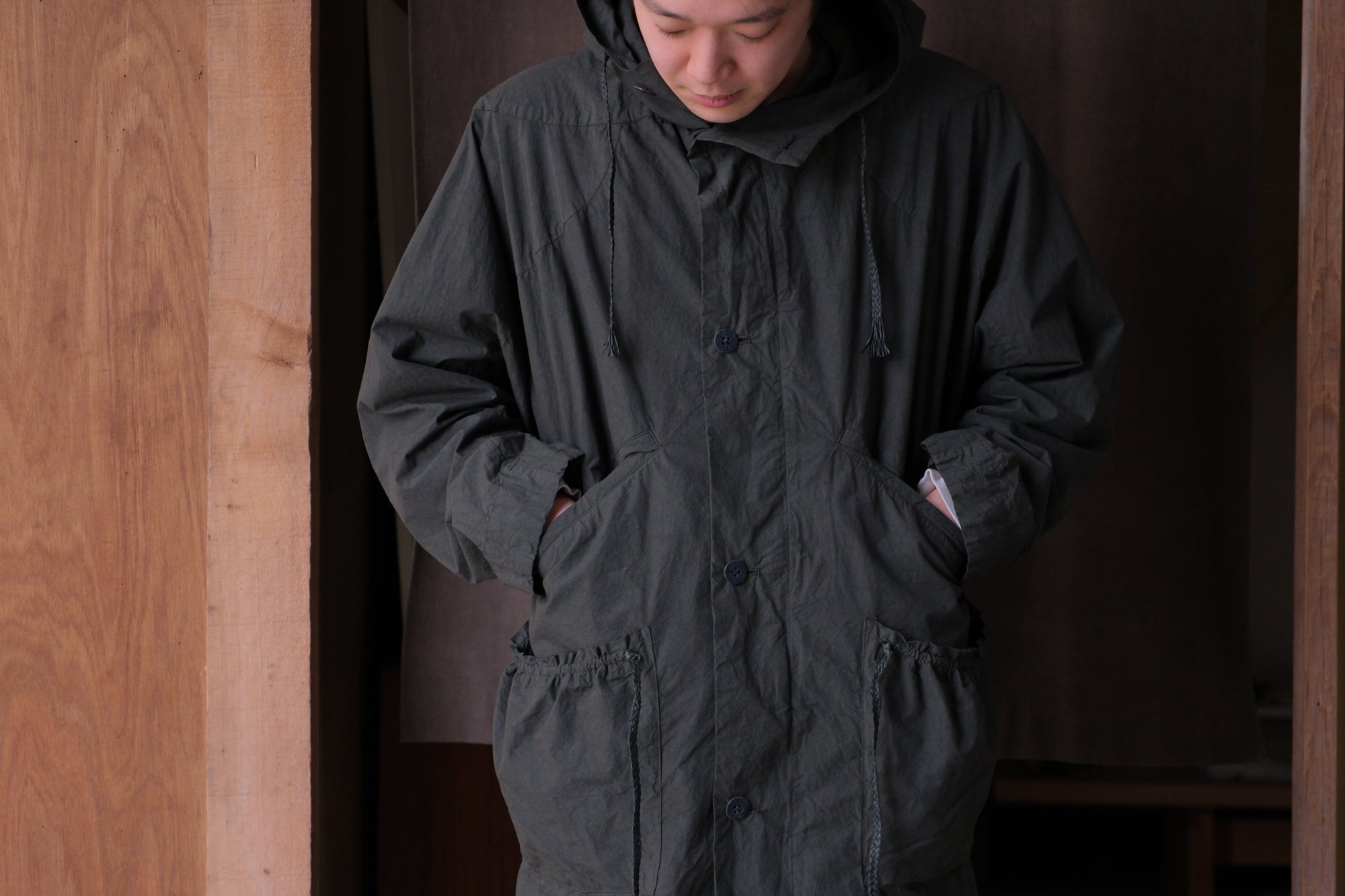 amachi.　Fabric Forming Field Coat
