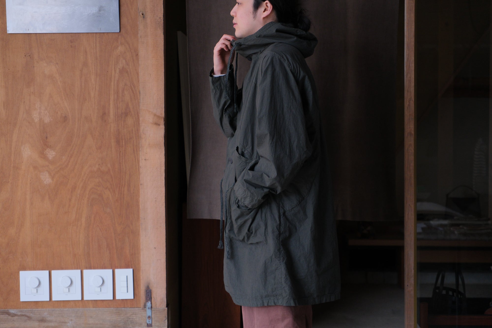 amachi.　Fabric Forming Field Coat
