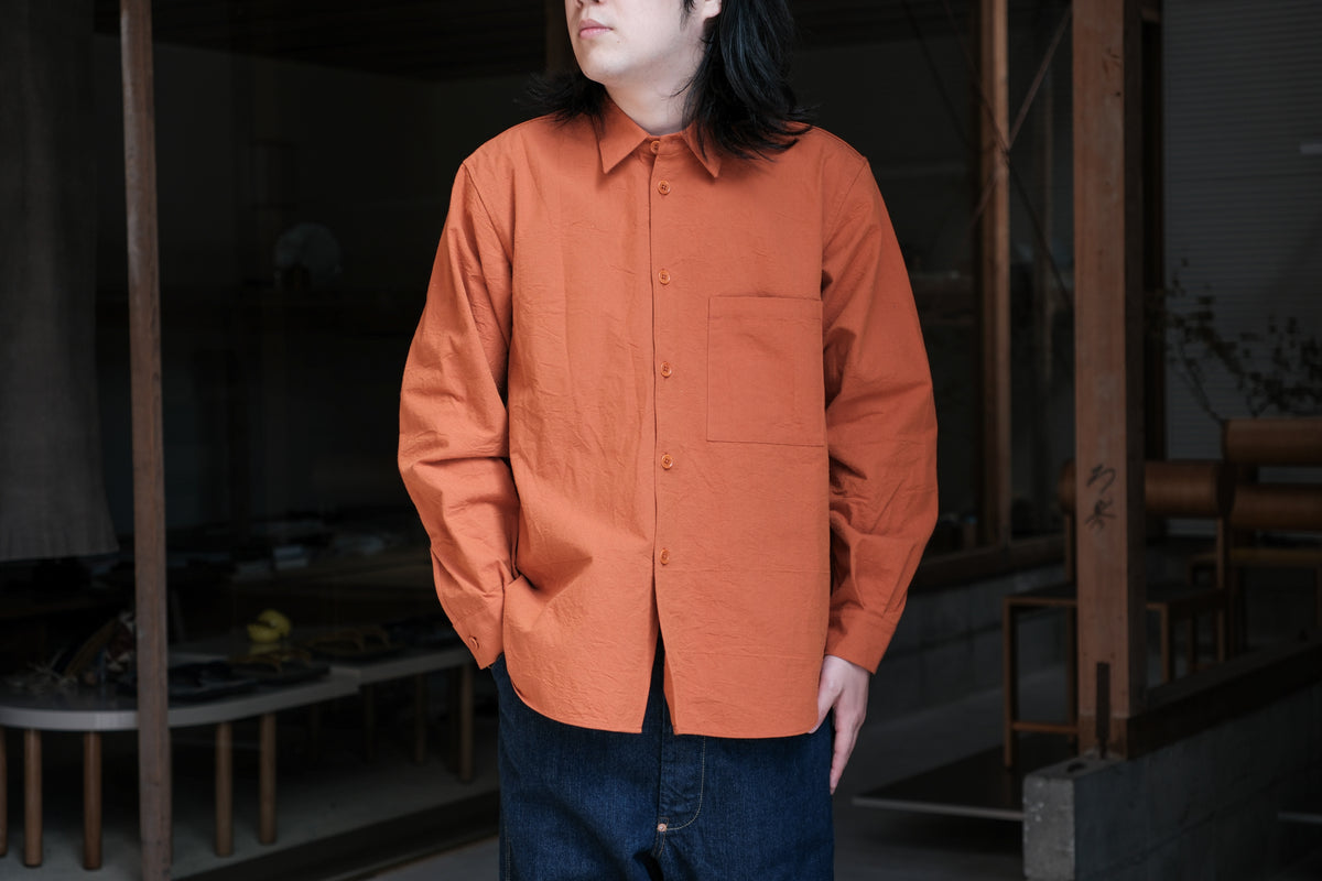 MAN-TLE　R21S8 "Weather Shirt PK" Rust Wool