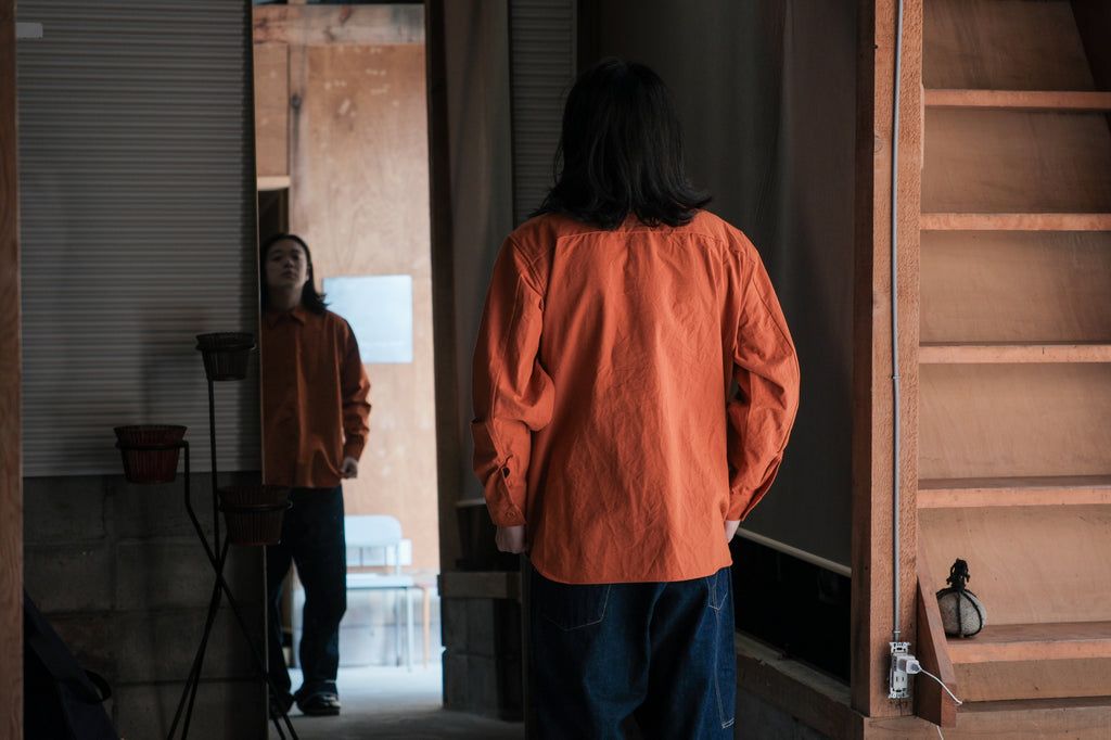 MAN-TLE　R21S8 "Weather Shirt PK" Rust Wool