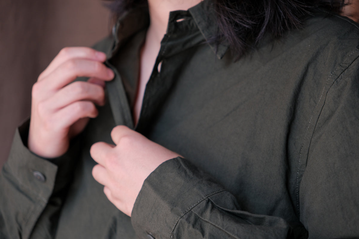 MAN-TLE　R21S8 Weather Shirt Lvy