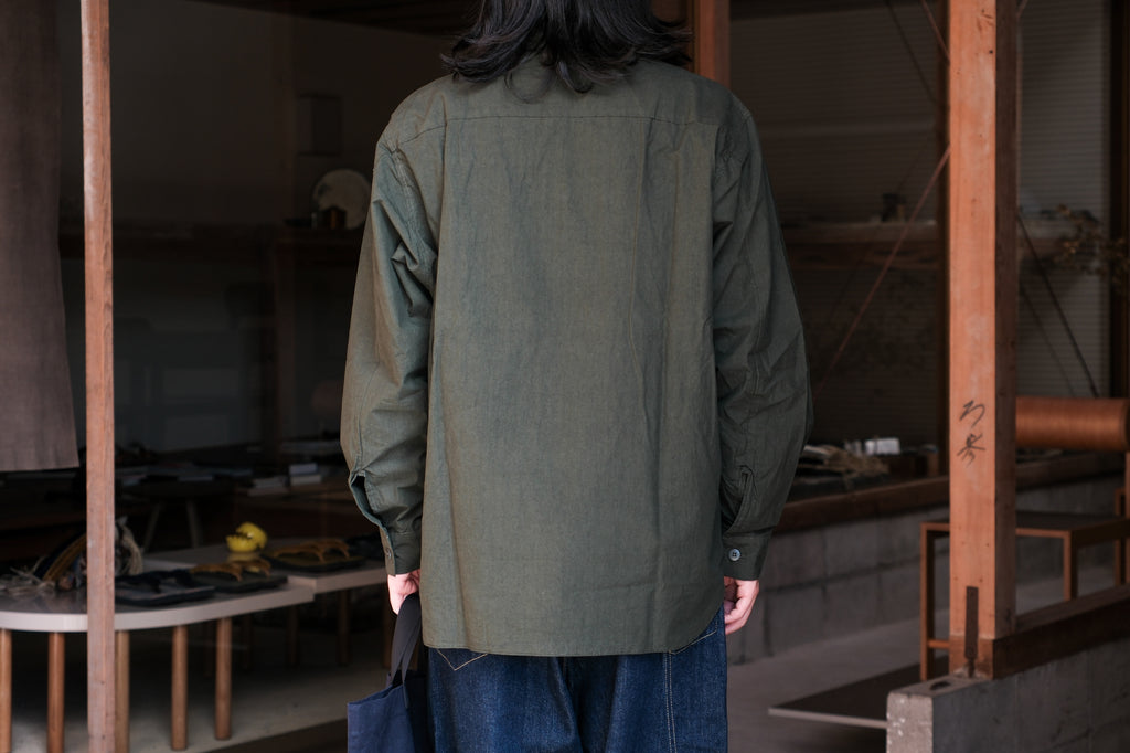 MAN-TLE　R21S8 Weather Shirt Lvy