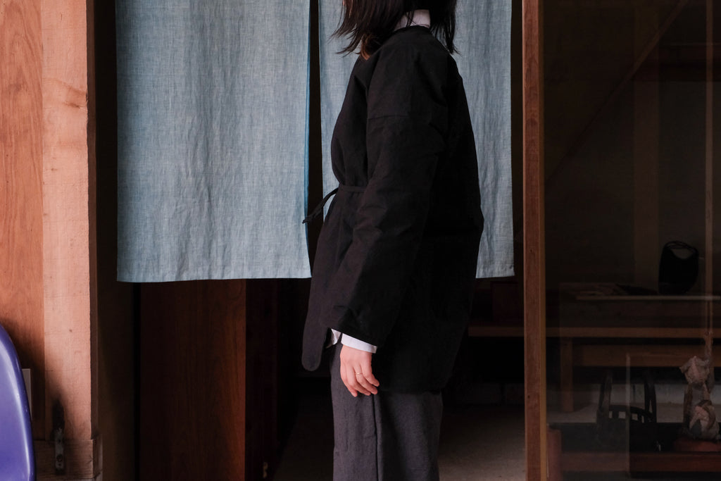 MAN-TLE　W R21D7 Down Long Cross Cardigan