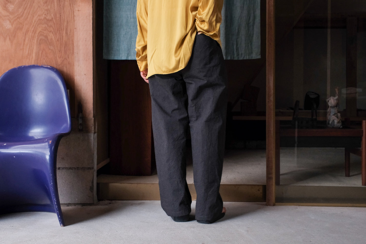 MAN-TLE　W R21P4 High Wide Pants