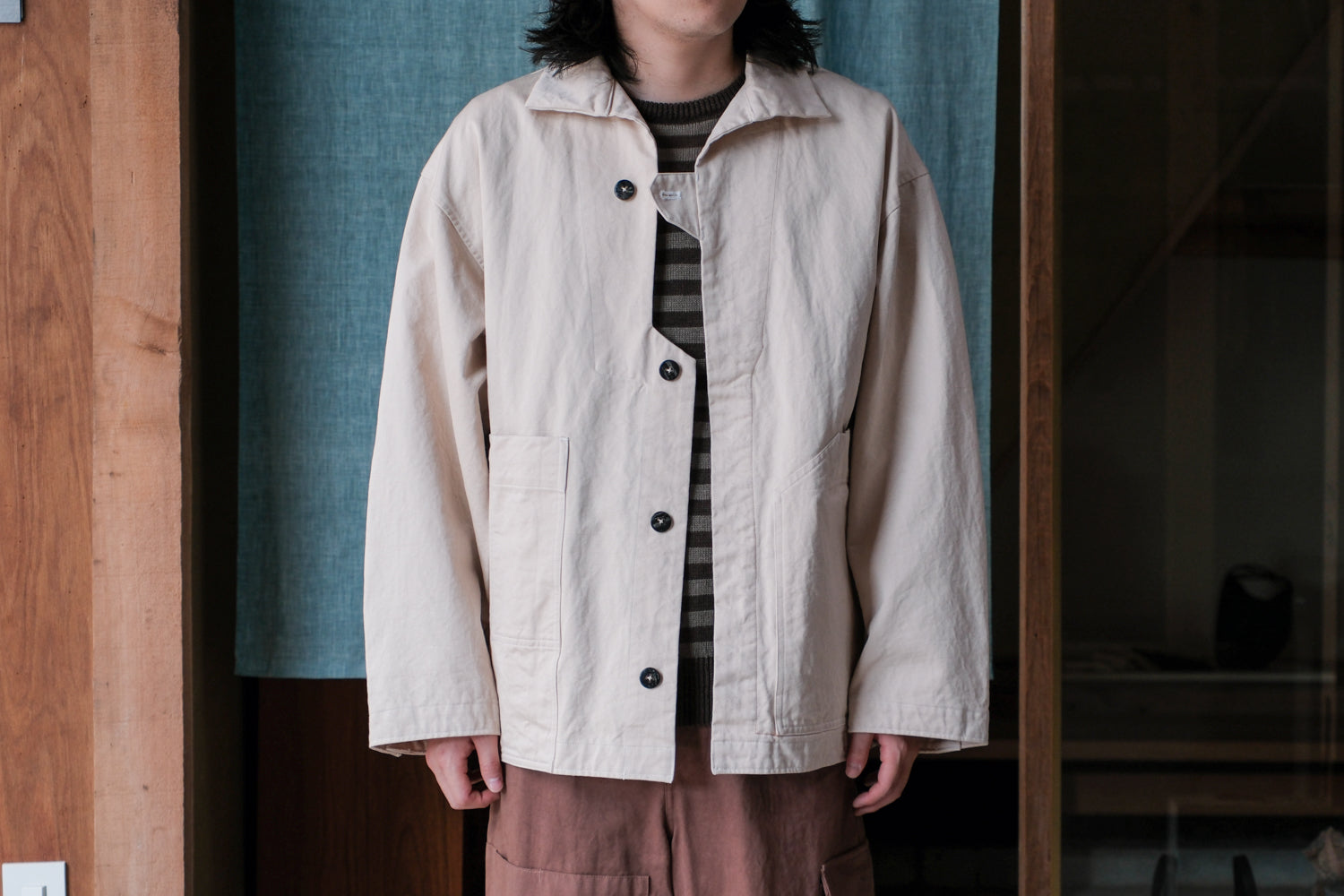 amachi　Meeting Jacket -F0 Off White