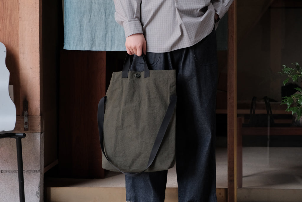 MAN-TLE　R20B1 "Multi Handle Tote" Pacific Wax