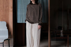 evan kinori　Thin Stripe Sweater Linen
