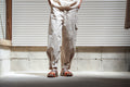 amachi. Double Knee Cargo Pants Suminagashi  - Off White×White Marble