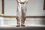 amachi. Double Knee Cargo Pants Suminagashi  - Off White×White Marble
