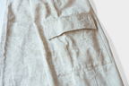 amachi. Double Knee Cargo Pants Suminagashi  - Off White×White Marble