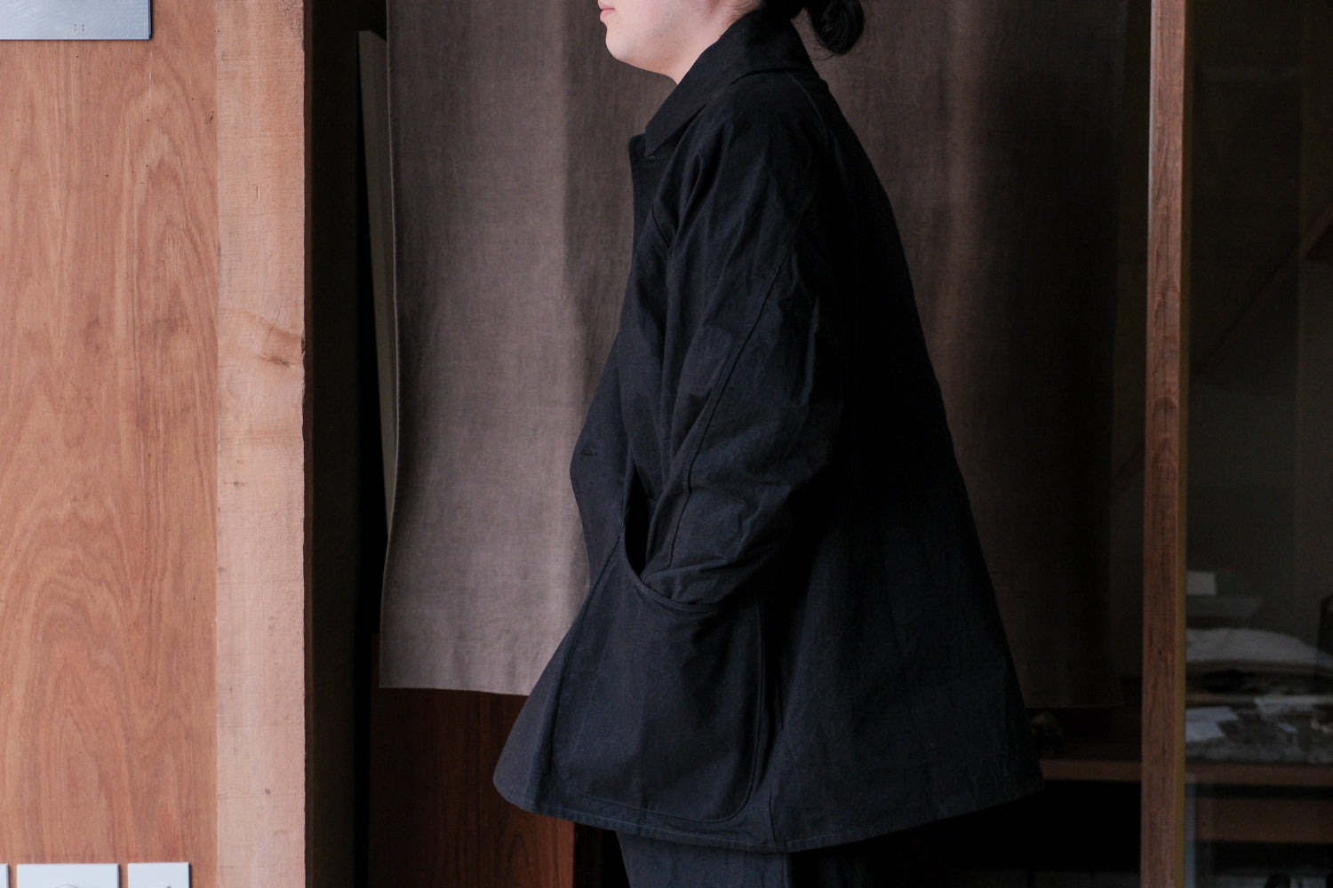 MAN-TLE　R20S3 "Soft Shirt" Black Wax