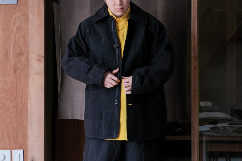 MAN-TLE　R20S3 "Soft Shirt" Black Wax