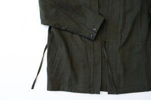 ARTS&SCIENCE　Fake samue jacket　Wool milled serge medium - Old forest green