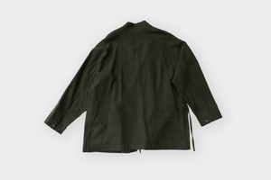 ARTS&SCIENCE　Fake samue jacket　Wool milled serge medium - Old forest green