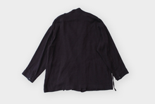 画像をギャラリービューアに読み込む, ARTS&amp;SCIENCE　Fake samue jacket　L/S loose dobby double cloth - Espresso
