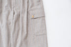 ARTS&amp;SCIENCE Samue work pants Vintagestripe mosser - Top beige