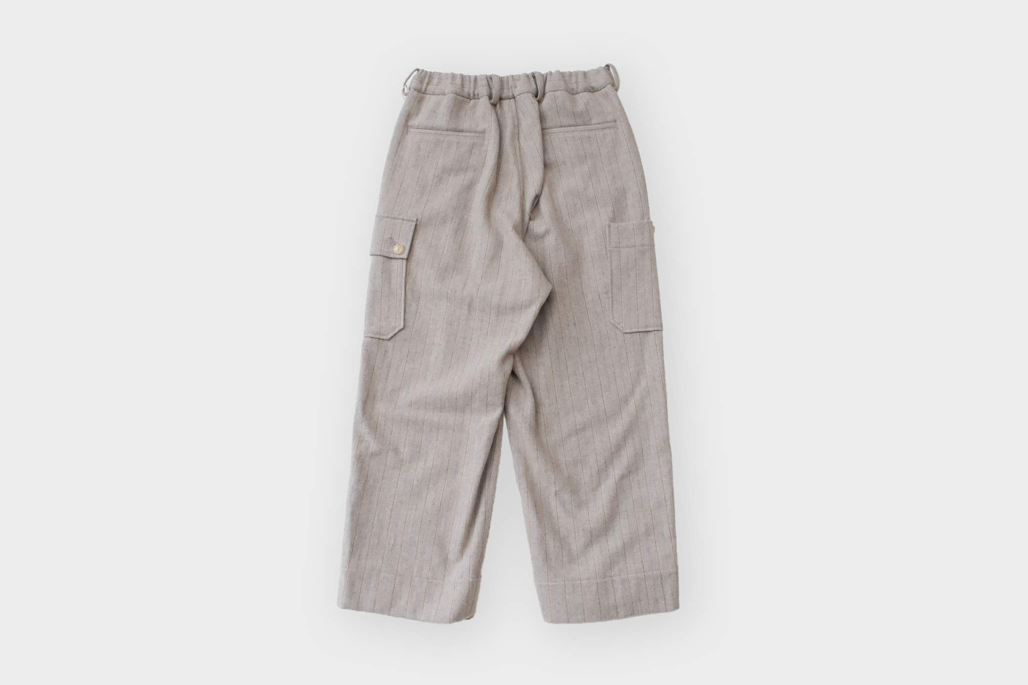 ARTS&SCIENCE　Samue work pants　Vintagestripe mosser - Top beige