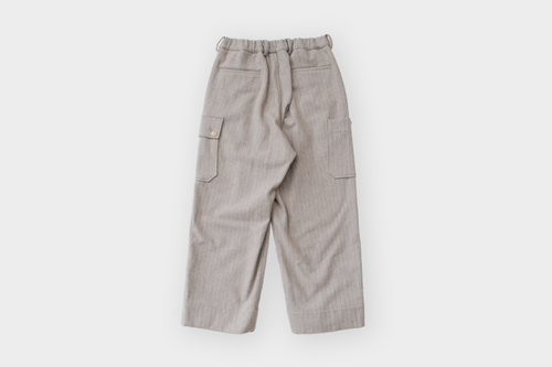 ARTS&SCIENCE　Samue work pants　Vintagestripe mosser - Top beige