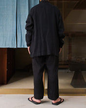 画像をギャラリービューアに読み込む, ARTS&amp;SCIENCE　Samue work pants　L/S loose dobby double cloth - Black
