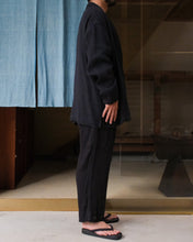 画像をギャラリービューアに読み込む, ARTS&amp;SCIENCE　Samue work pants　L/S loose dobby double cloth - Black
