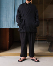 画像をギャラリービューアに読み込む, ARTS&amp;SCIENCE　Samue work pants　L/S loose dobby double cloth - Black
