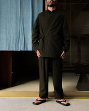 画像をギャラリービューアに読み込む, ARTS&amp;SCIENCE　Fake samue jacket　Wool milled serge medium - Old forest green
