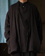 画像をギャラリービューアに読み込む, ARTS&amp;SCIENCE　Fake samue jacket　L/S loose dobby double cloth - Espresso
