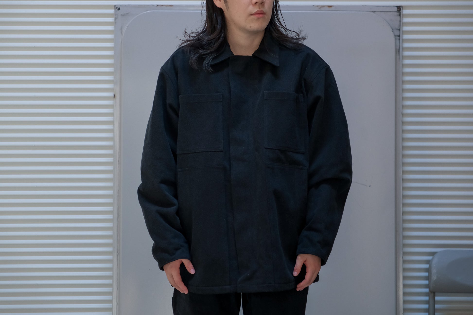 MAN-TLE　R19J1 Jebok Coat All Black Denim