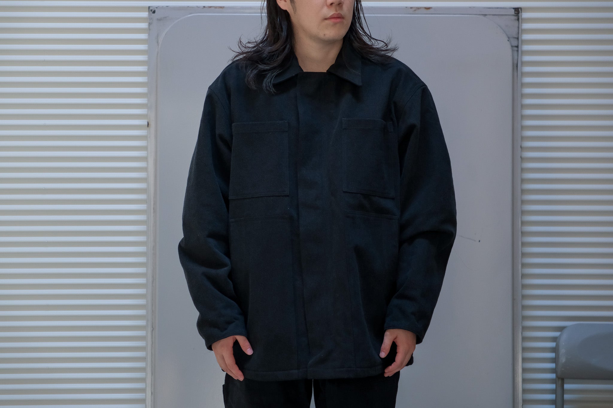 MAN-TLE　R19J1 Jebok Coat All Black Denim