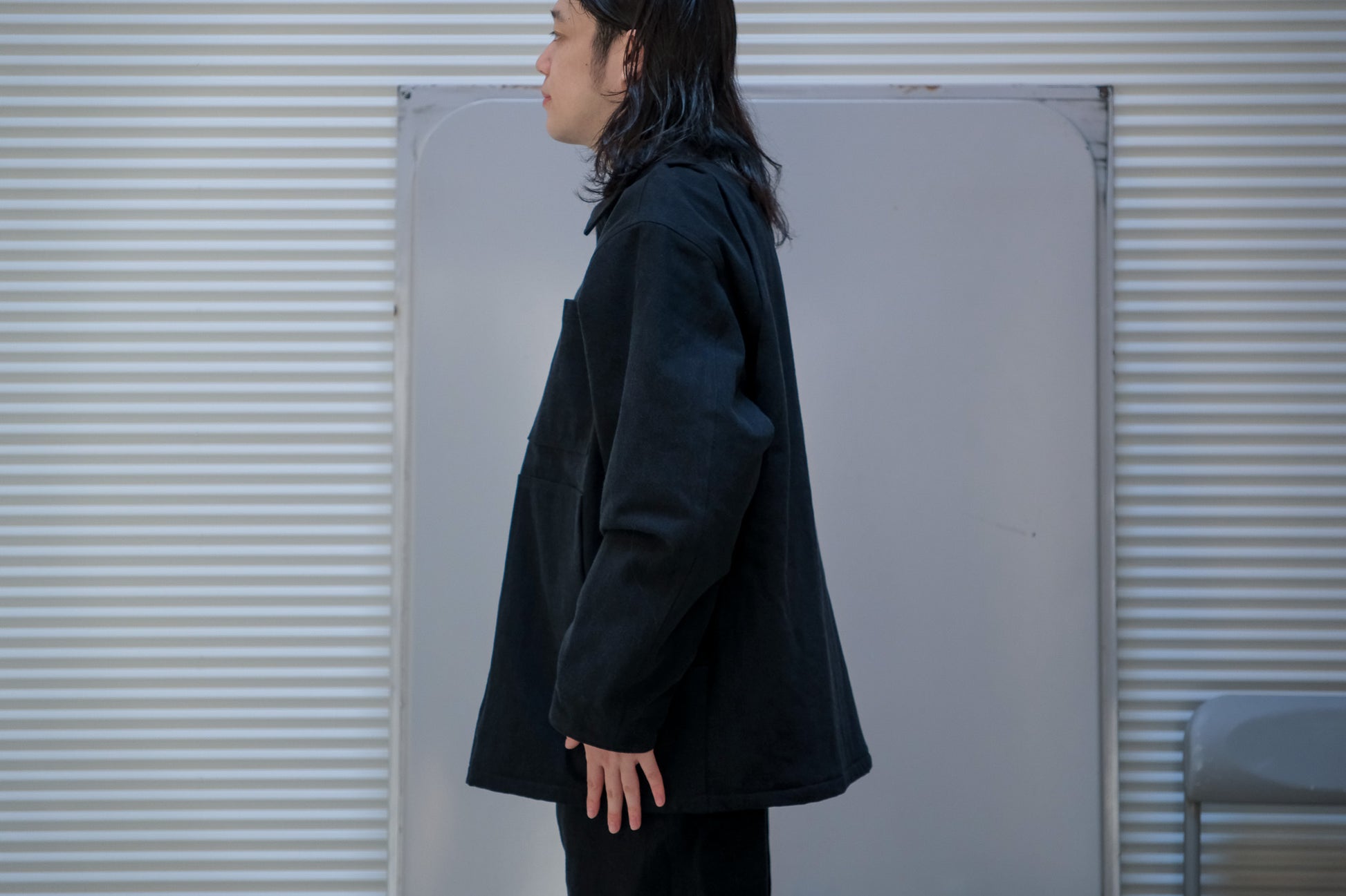 MAN-TLE　R19J1 Jebok Coat All Black Denim