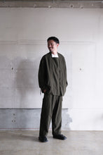 画像をギャラリービューアに読み込む, ARTS&amp;SCIENCE　Fake samue jacket　Wool milled serge medium - Old forest green
