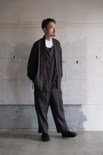 画像をギャラリービューアに読み込む, ARTS&amp;SCIENCE　Fake samue jacket　L/S loose dobby double cloth - Espresso
