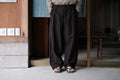 evan kinori　Two Pleat Pants worsted wool linen canvas