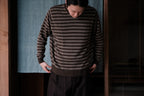 evan kinori　Thin Stripe Sweater Linen