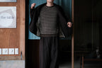 evan kinori　Thin Stripe Sweater Linen