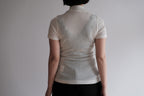 MALU　26SS ROSE Mock Neck Cap Sleeve