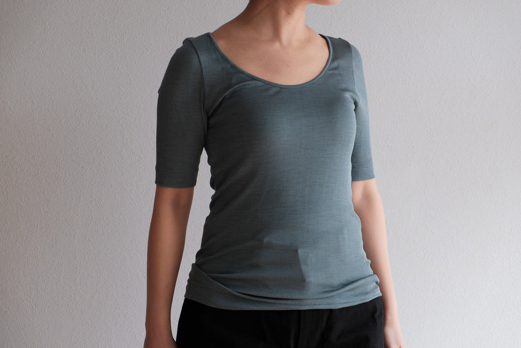 MALU JODY -2way neckline half sleeve-
