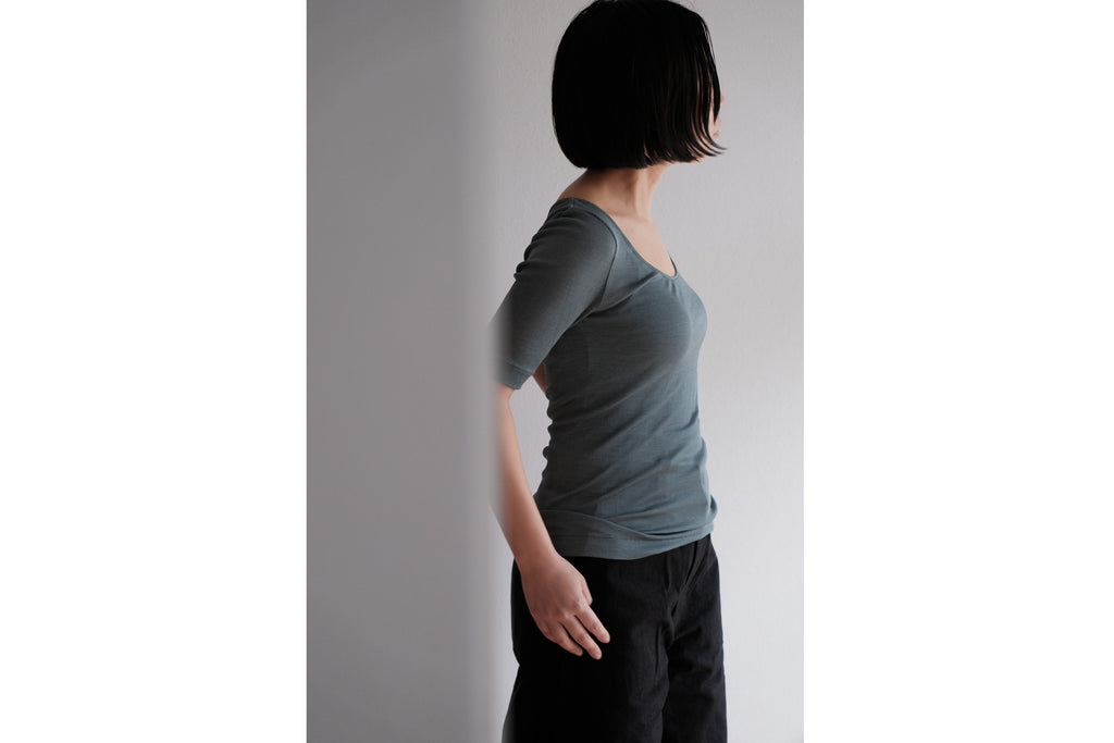 MALU JODY -2way neckline half sleeve-