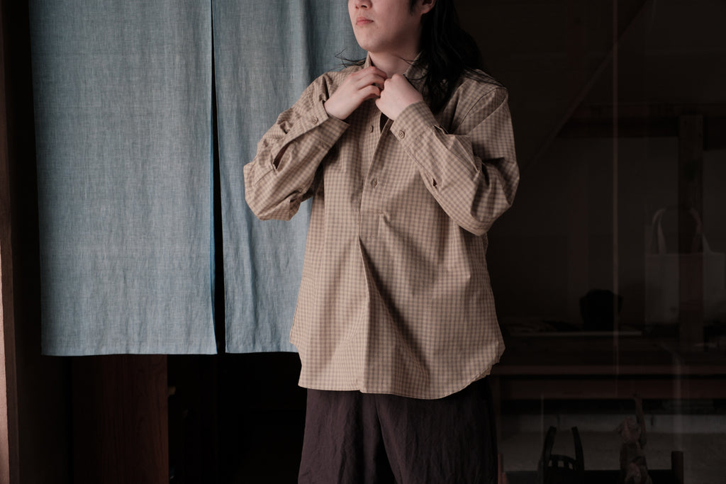 MAN-TLE　R20S2 Pullover Shirt Fencing Broadcloth